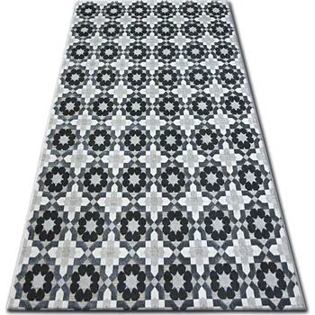 Koberec KOBEREC MODERNÍ LISBOA 80x150 KVĚTY šedý #B413