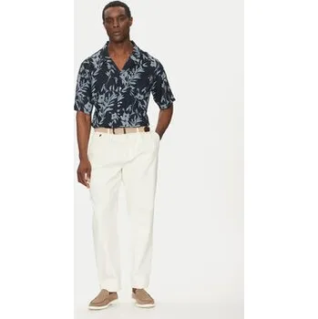 Pánská košile Tommy Hilfiger Košile Bowling Shirt Print UM0UM03227 Tmavomodrá Regular Fit XXL