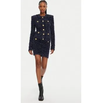 Dámský svetr Balmain Kardigan DF0SK249KH74 Tmavomodrá Regular Fit 34