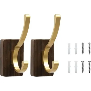 Knihovna Teronbeta věšáky, věšáky k upevnění na stěnu, věšáky, dřevěné věšáky na kabáty, nástěnné věšáky,