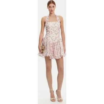 Dámské šaty Bardot Koktejlové šaty 59743DB Růžová Regular Fit 12