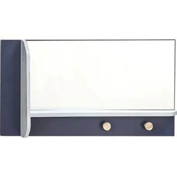 Zrcadlo Nástěnné zrcadlo Lincoln - dub modrý/tmavě modrá