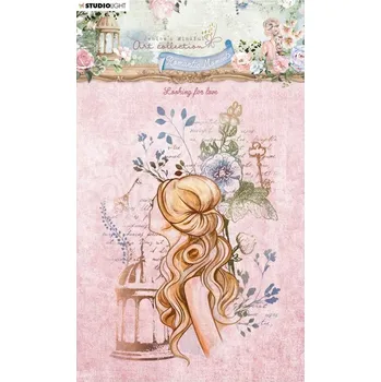 Razítko Studio Light Gelové razítko Studio Light "Romantic Moments", 9,4x13,7 cm - Otočená dáma