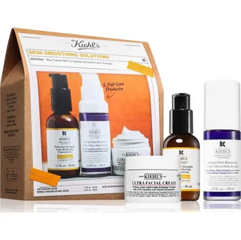Pleťové sérum Kiehl's Skin Smoothing Solution Kiehl's Dermatologist Solutions Powerful-Strength Line-Reducing Concentrate sérum proti vráskám pro všechny typy pleti 50 ml + Kiehl's Dermatologist Solutions Retinol Skin-Renewing Daily Micro-Dose Serum protivráskové retin