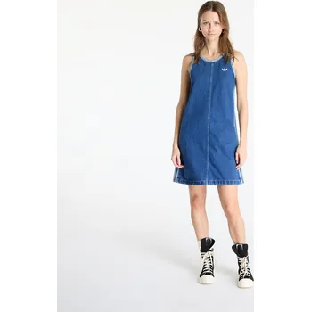 Dámské šaty Šaty adidas Adicolor Denim 3 Stripes Tank Dress Blue/ Indigo Denim XS