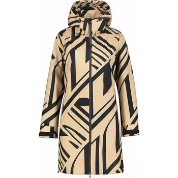 Dámský kabát Kabát Luhta Ailio Barva: béžovočerná, Velikost: 36, Pohlaví: Dámské