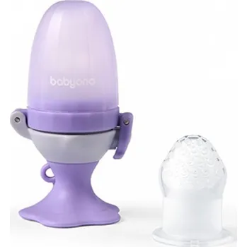BabyOno Silikonový dudlík na krmení, Flower violet 