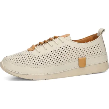 Dámské polobotky Robel dámské kožené polobotky - béžové