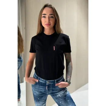 Dámské tričko Dámské tričko DSQUARED2 S75GD0476 černé Velikost: M