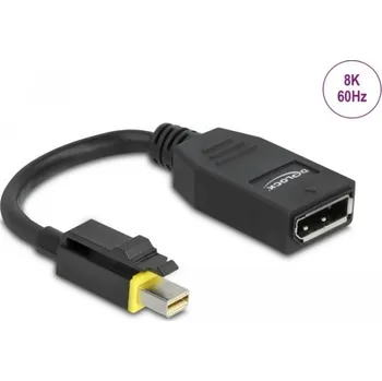 Video kabel Delock Mini DisplayPort 1.4 na DisplayPort adaptér s aretací 8K 60 Hz 65978