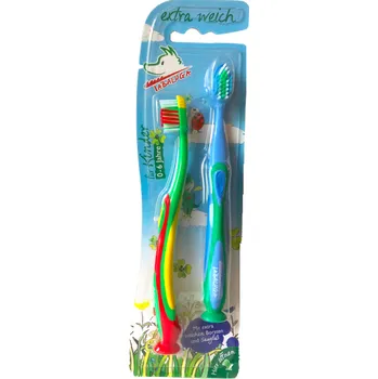 Zubní kartáček Tabaluga dětský zubní kartáček pro chlapce 2 ks 0-6 let