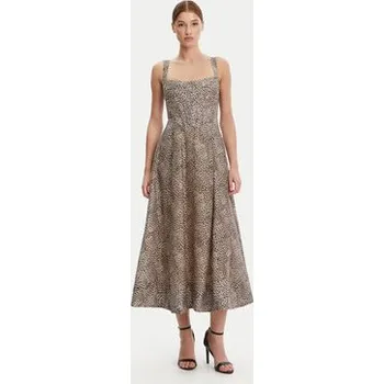 Dámské oblečení Bardot Koktejlové šaty 58546DB9 Hnědá Regular Fit 16