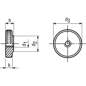 Šroub matice rýhovaná válcová ocel tř.6 ZB M8