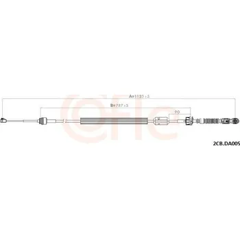 Tažné lanko, ruční převodovka COFLE 92.2CB.DA005