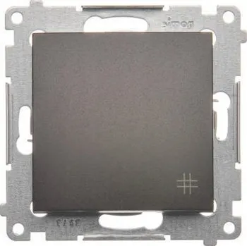 vypínač Přepínač křížový Kontakt-simon jednoduchý hnědý pod omítku