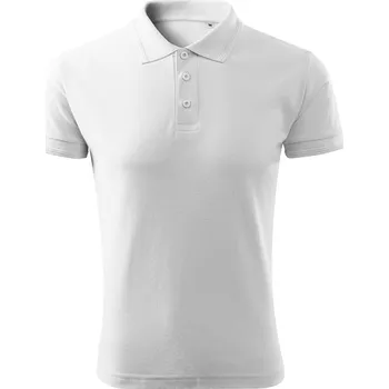 Pánská móda Polokošile MALFINI PIQUE POLO FREE, barva bílá, velikost XL