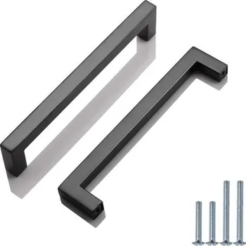 Nábytkové kování PinLin 5ks Nerezové úchyty dvířek kuchyňské skříňky pro zásuvku do ložnice, středový otvor 128 mm