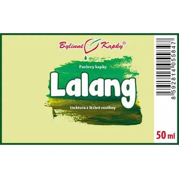 Doplněk stravy Bylinné kapky s.r.o. Lalang válcovitý (TCM) - Pavlovy bylinné kapky (tinktura) 50 ml