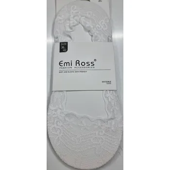 Dámské ponožky KRAJKOŤAPKY DO BALERÍNEK 1 bílá