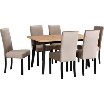 Jídelní set DREWMIX Jídelní set 1+6 OSLO 5 + ROMA 2