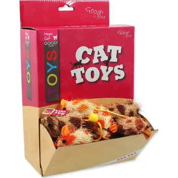 Hračka pro kočku Hračka Magic Cat myška plyš, bavlna s catnip 6cm 60ks