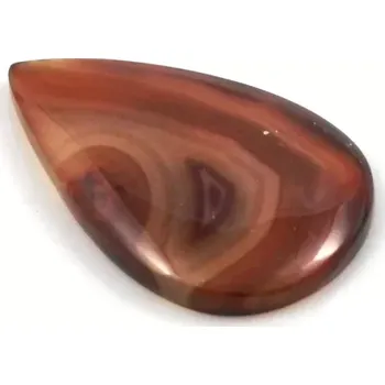 Drahý kámen Karneol-achát kapka tmavá