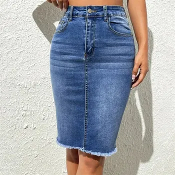 Dámská sukně Dámská džínová sukně BR146 Barva: Modrá, Velikost: L
