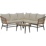 Tempo Kondela Arala (přírodní + béžová + černá) (pro 4 osoby)