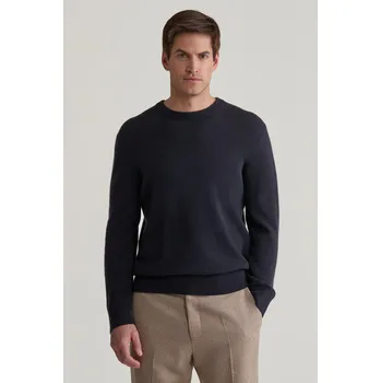 Pánský svetr SVETR GANT CASHMERE C-NECK EVENING BLUE