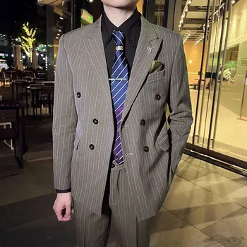 Pánský oblek do práce MC241 Velikost: 4XL, Barva (Varianta): 2v1 set Brown