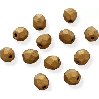 Korálek Korálky broušené zlatý pokov 4mm – 50 ks