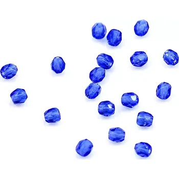 Korálek Modré korálky 3mm broušené – 60 ks