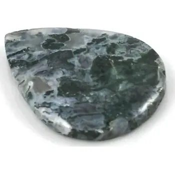 Drahý kámen Achát zelený mechový kapka