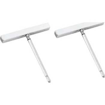 Náušnice puzetové náušnice čárka stříbrné