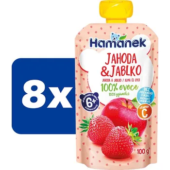 Hamánek Jahoda a jablko - 8 x 100 g