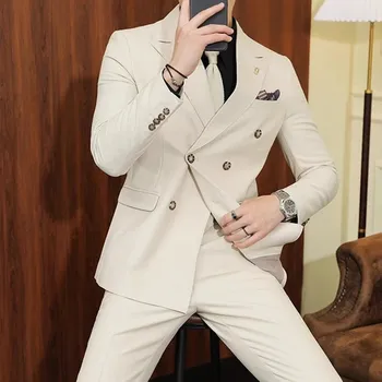 Pánský oblek Pánský oblek do kanceláře MC243 Velikost: XL, Barva (Varianta): Aprikotová