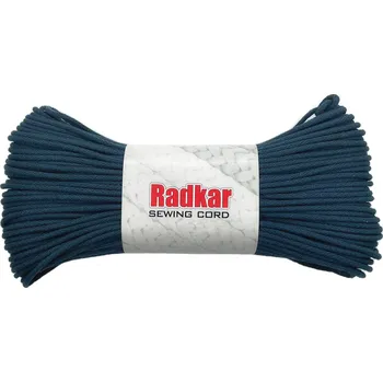 Příze RADKAR šňůry na šití 5mm Peacock blue - 100m návin
