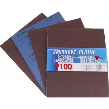 Brusný papír Plátno smirkové P 100 10 ks – 230×280 mm