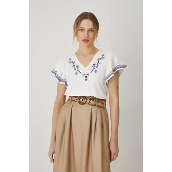 Dámské tričko Bavlněné tričko Medicine dámské, béžová barva RS25.TSD704 01X, vel. S