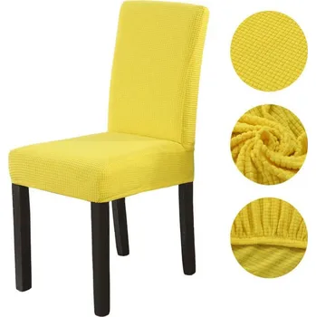 Potah na židli Univerzální elastický potah na židli SoftTex Barva: Žlutá