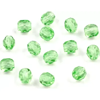 Korálek České korálky broušené 5mm zelené – 40 ks