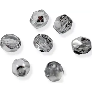 Korálek České korálky broušené 5mm stříbrošedé – 40 ks