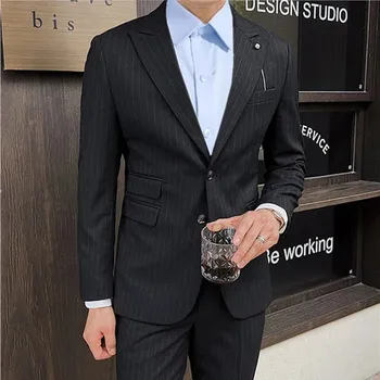 Pánský oblek Pánský oblek office MC236 Velikost: M, Barva (Varianta): Sada 2 ks černá