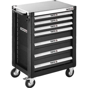 Sada nářadí Skříňka dílenská pojízdná 7 zásuvek černa