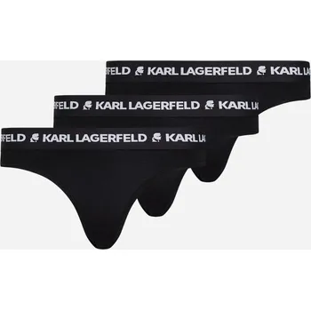 Kalhotky SPODNÍ PRÁDLO KARL LAGERFELD LOGO BRIEF BLACK
