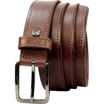 Opasek Pánský kožený opasek Pierre Cardin 5072 délka 135/120 cm hnědý