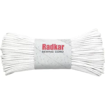 Příze RADKAR šňůry na šití 5mm White - 100m návin