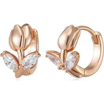 Náušnice Luxusní náušnice s kameny pozlacené 14K zlatem KI178 Barva (Varianta): H1739