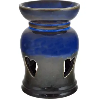 Aroma lampa Aromalampa Srdíčka 12 cm modrá