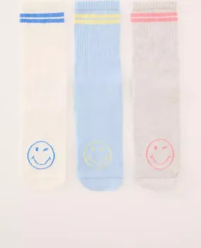 Dámské ponožky Ponožky women'secret 3-pack dámské, více barev, 4489211 vícebarevná MLC, vel. ONE SIZE